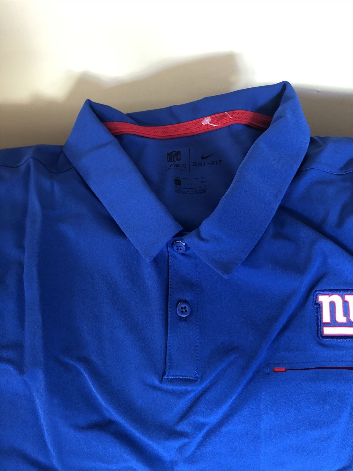 nike New York Giants Blue football polo shirt new with tags size 4XL ...