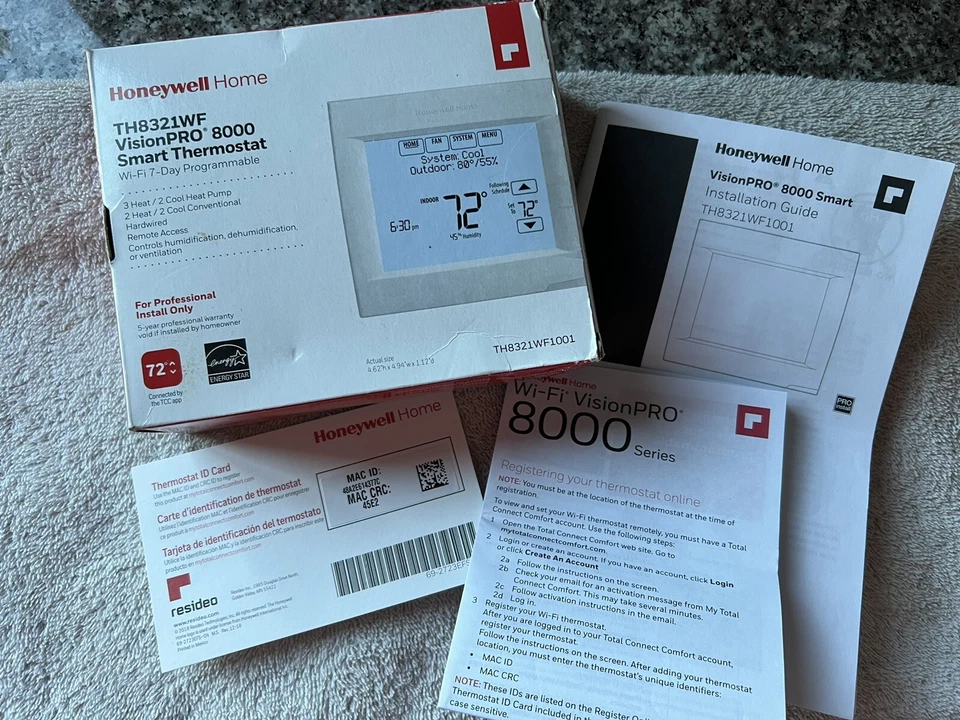 Honeywell Home TH8321WF  VisionPRO 8000 WiFi Programmable - White - Image 4 of 4