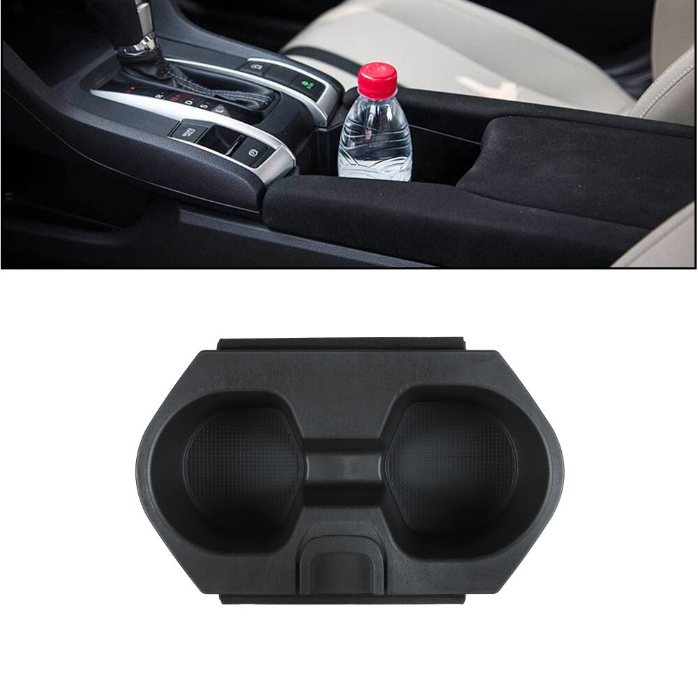 Black Center Console Cup Drink Holder For Honda Civic 2016-2018
