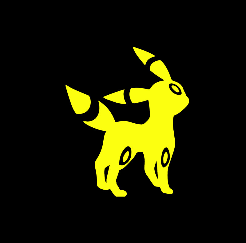 POKEMON UMBREON Vinyl Decal Sticker BUY 1 GET 1 FREE Cool Oracal Perfect for car