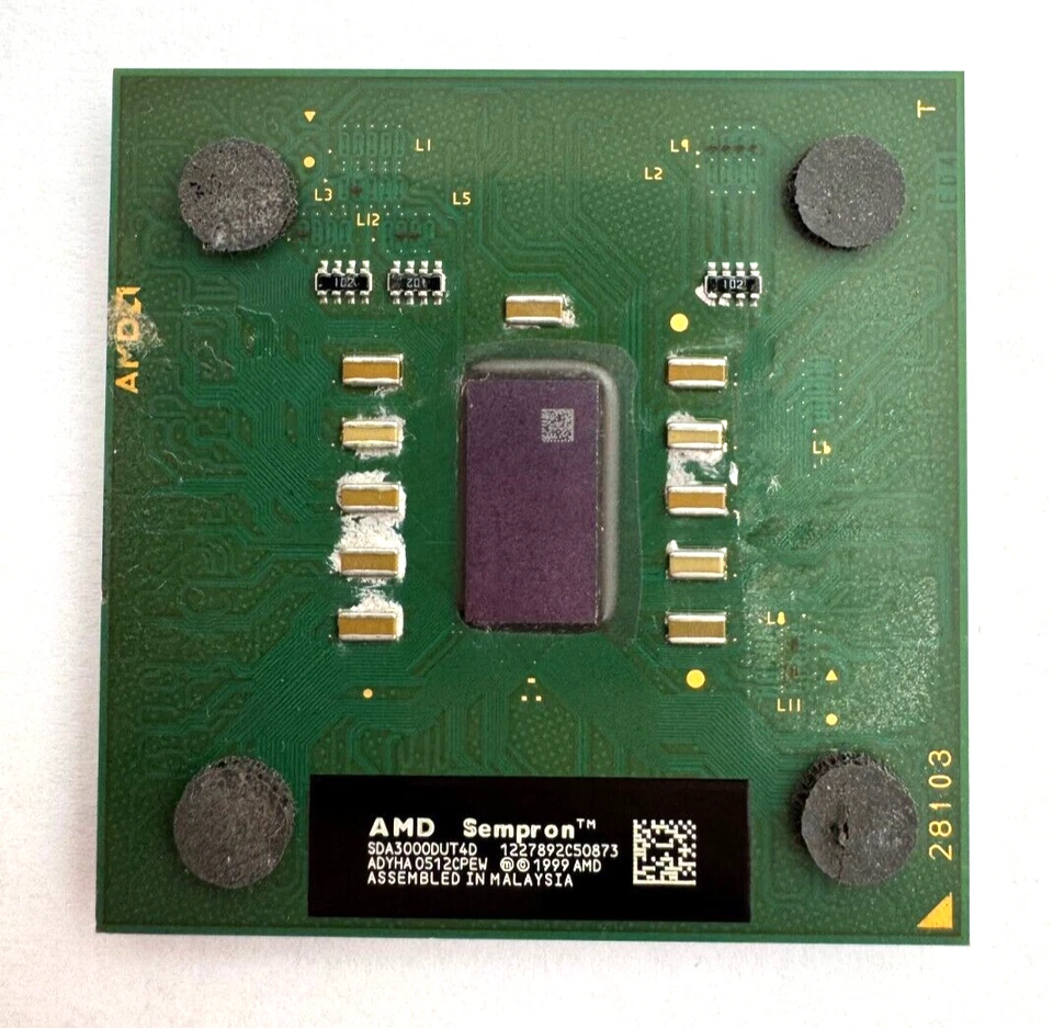 SKT 462 - AMD - SEMPRON BARTON 3000( SDA3000DUT4D ) - FSB 333 MHZ -FUNZIONANTE - Immagine 2 di 2