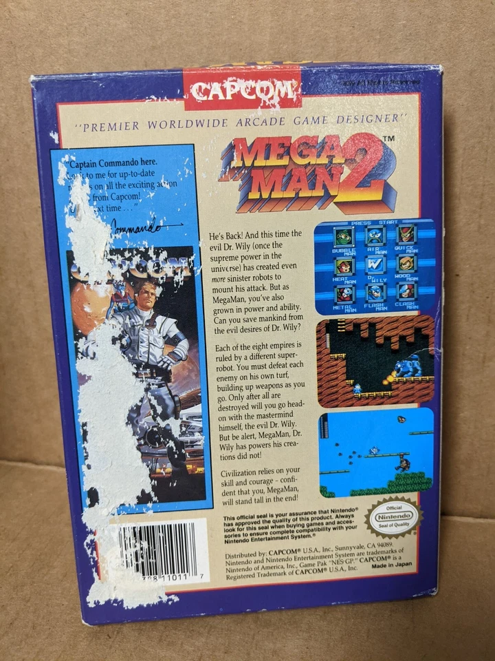 Megaman 2 Nintendo NES Коробочный Вариант - Без Конкурса Реклама/Полоса Mega Man II - Изображение 3 из 4