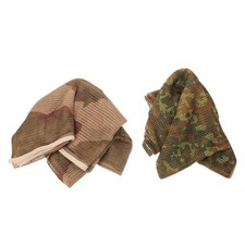 2 Pcs Tactical Camouflage Bandana Veil Netting Scarf Fabric Wrap Mesh