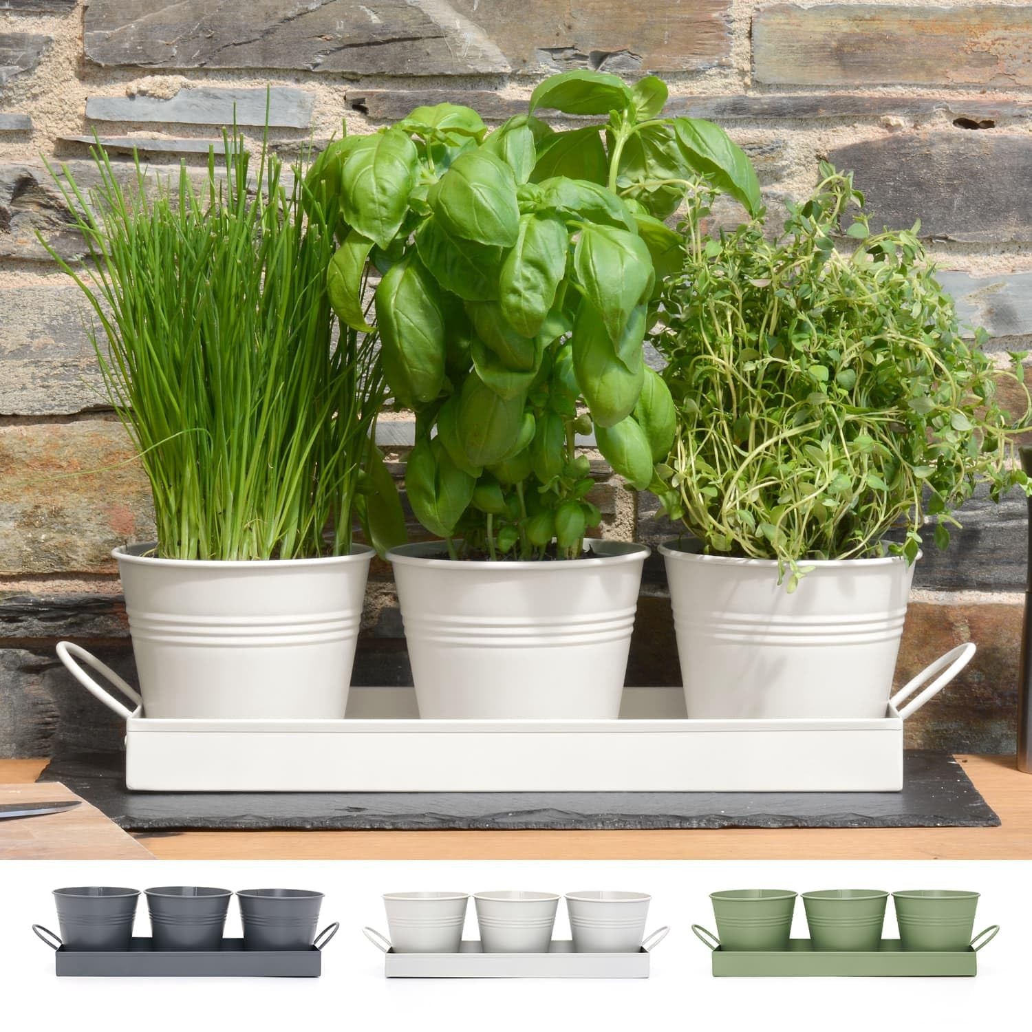 Pot à herbes d'intérieur pour créer un mini jardin de plantes fraîches en cuisine