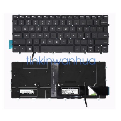 FOR   XPS 13-9370 9317 9380 9305 7390 P82G US English Backlit Keyboard Black #vn
