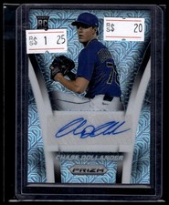 2025 Panini Prizm #TS-CD Chase Dollander Throwback Signatures Mojo Prizms #/25