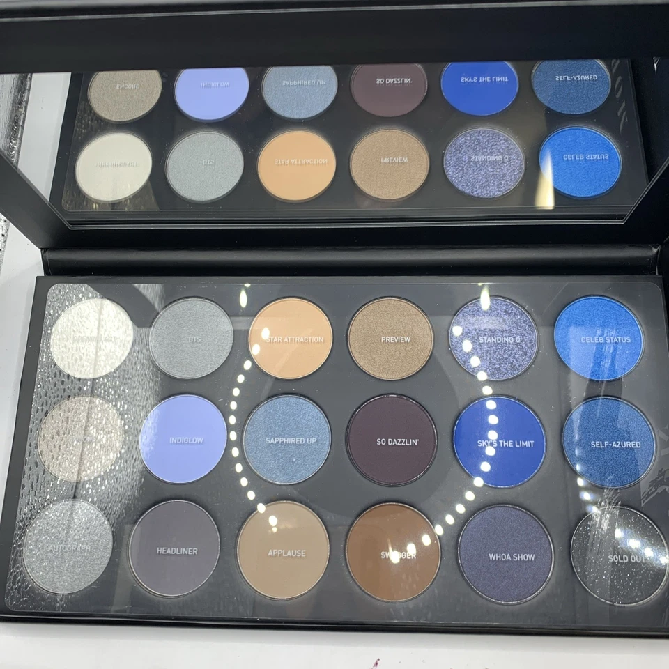 Morphe 18A Blue Ya Away 18 Pressed Powder Palette Eyeshadow Makeup New - Image 2 of 4