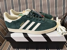 Adidas Gazelle Originals White Mineral Green Sneakers Retro IF9655 Mens Sz. 10.5
