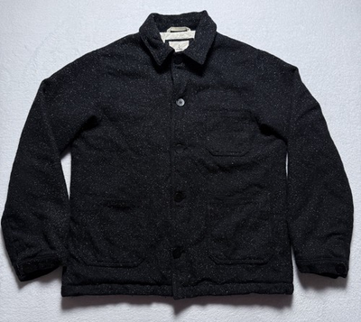 #ad #ad La Paz Baptista Jacket Mens Large Black Chore Utility Wool Blend Huckberry *Read $39.99