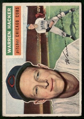 1956 Topps #282 Warren Hacker (low grade)