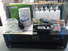 DTF Converted Epson XP-15000 Chipless/Rip Installed 250ML Power Stirring System.