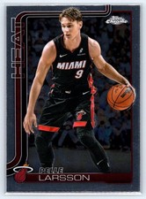 2025-26 Topps Chrome #189 Pelle Larsson - Miami Heat