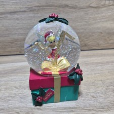 Disney Tinkerbell Glitter Snow Globe Figure Vintage 2006 Disney Store Christmas