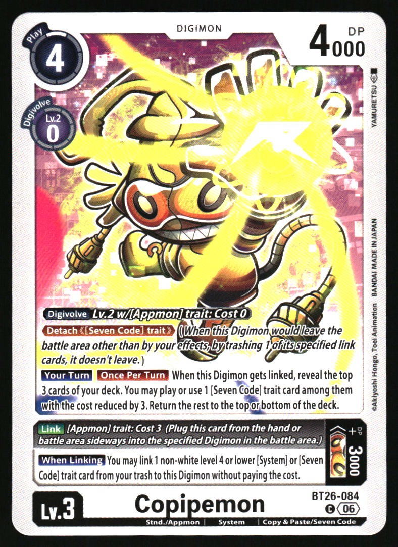 Copipemon BT26-084 C Common Timeless Bonds Digimon Near Mint