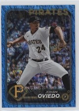2024 Topps Series 1 Blue Holofoil 925/999 Johan Oviedo #65 14tz