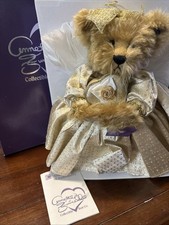 Annette Funicello Collectible Angel Bear Gold Dress Wings Knickerbocker Box