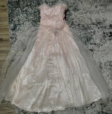 Vintage Gunne Sax Jessica McClintock Dress, Size 9 pink Prom  RARE