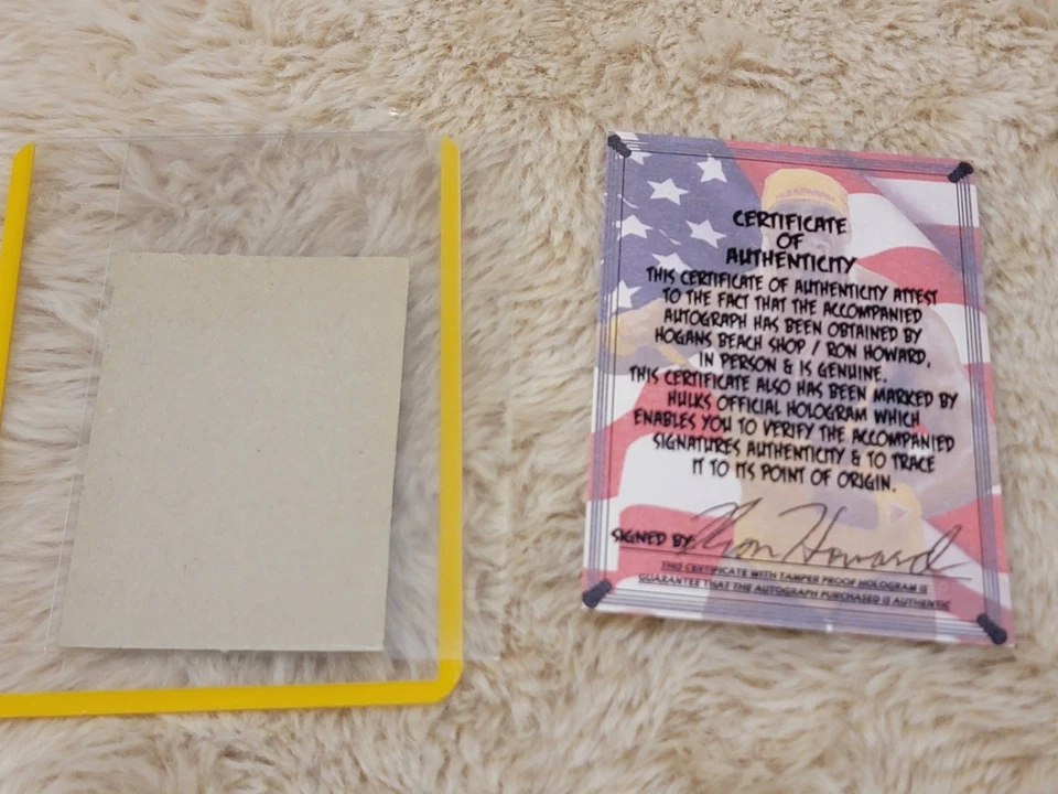 Hulk Hogan Ken Patera Dual Signed Autograph Card 1986 Monty Gum Wrestling Stars - Image 3 of 4