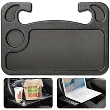 Car Steering Wheel Tray - Multi-Functional Food  Laptop Holder for In-Car Use