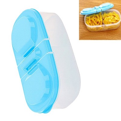 Food Storage Container Double Grid Sealed Plastic Food Storage Box With Lid SET