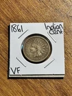 1861 Indian Head Cent Penny Nice VF Very Fine Better Date US 1c Coin (Raw18068)