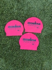 Lot of 3 ROKA Swim Cap Ironman AZ Color Pink Never Used