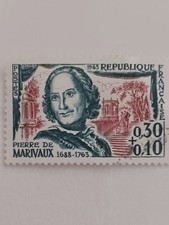 E32 - OBLITÉRÉ FRANCE N°1372 - ANNÉE 1963 -" PIERRE DE MARIVAUX ".