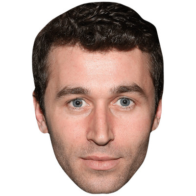 James Deen (Stoppeln) Promi Maske, flaches Kartengesicht, Kostüm Maske