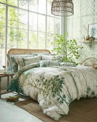 Clearance! Graham & Brown Coppice Forest Sage Super King Bedding Set - RRP £110