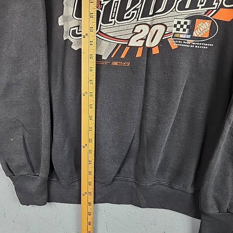 Sudadera De Colección Tony Stewart 20 Para Hombres 2XL Negra Gráfica Home Depot Nascar Años 90 Foto 4 de 4