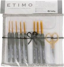 Tulip ETIMO Premium Gold Crochet Hook Set TEG-001 Ergonomic Grip NEW from Japan