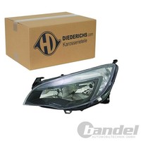 Diederichs Halogen Scheinwerfer LWR Schwarz TFL Rechts FüR Opel Astra | 1807982