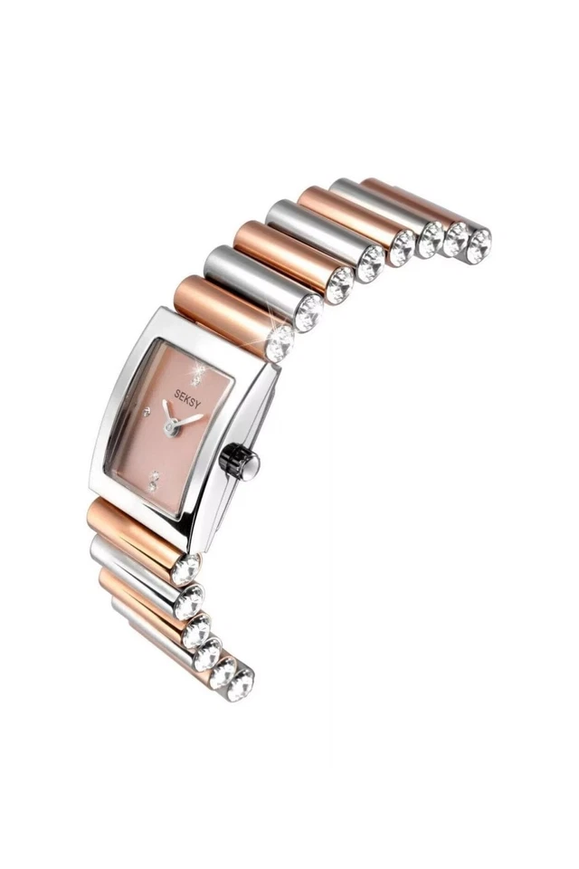 Seksy Ladies Two-Tone Stainless Steel 18mm Dress Watch 2867 - Image 4 of 4