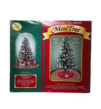 Westrim Glass Beaded Mini Tree Starter Kit 1999 Vintage New In Box Ornaments