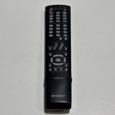 Sharp AQUOS LCD TV Remote Control OEM Black w/ Slide Cover