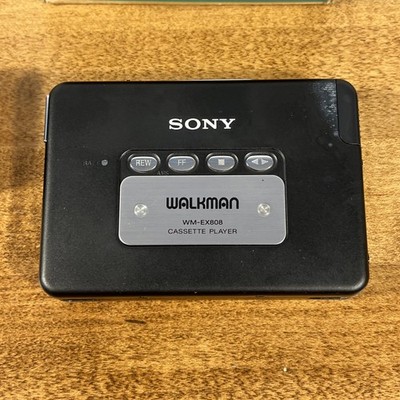 SONY WM-EX808 Walkman Cassette Player Black W/ Box & Accessories