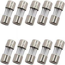 10 Pack F2.5AL Fast-Blow Mini Fuse 2.5A 2.5Amp 125V Glass Fuses 0.14 X 0.39 Inch