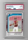 PSA 8 NM-MT JAYDEN DANIELS 2024 DONRUSS RATED ROOKIE RC #389 COMMANDERS