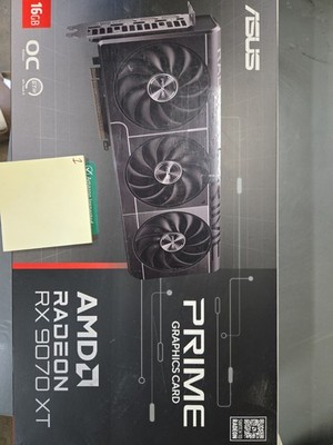 ASUS PRIME RX9070XT O16G Graphics Card Used Low Profile Video Card