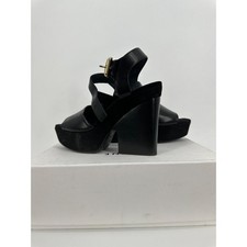 Celine Black Suede Platform Wedge Heels 130 mm / Arch 80 Platform Wedge 37 1/2