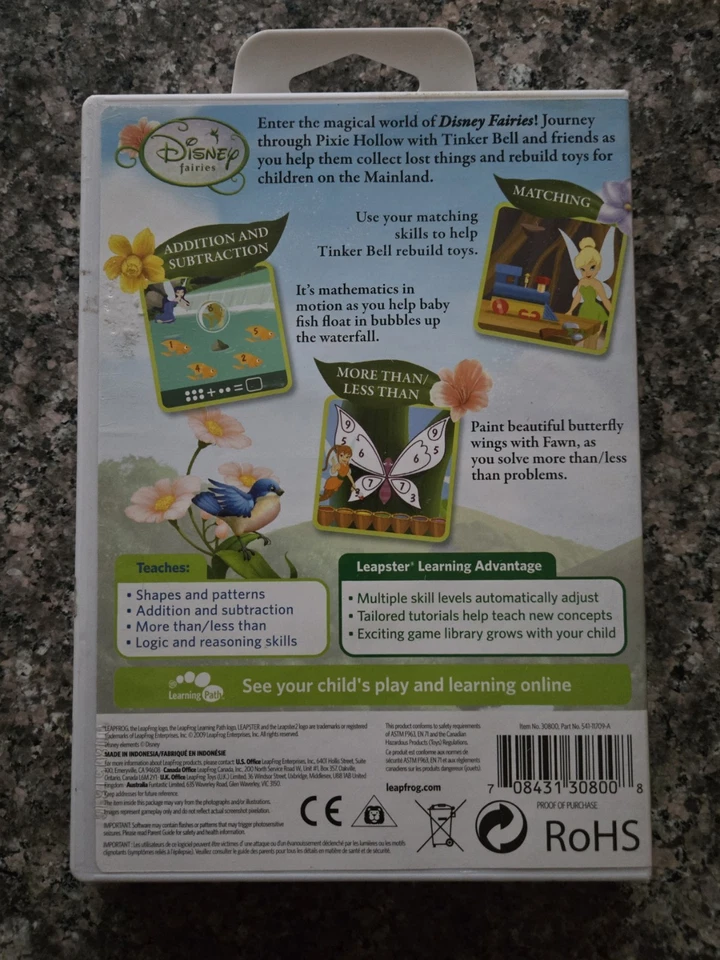 LeapFrog Leapster Learning Game Disney Fairies 4-7 years Learning Path Connected - Image 2 of 4