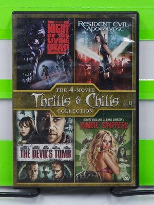 THE 4 MOVIE THRILLS & CHILLS COLLECTION RESIDENT EVIL ZOMBIE