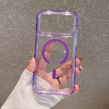 3 in 1 Hybrid Shockproof Case For iPhone 17 Pro Max Air 17 Clear Mag-Safe Cover