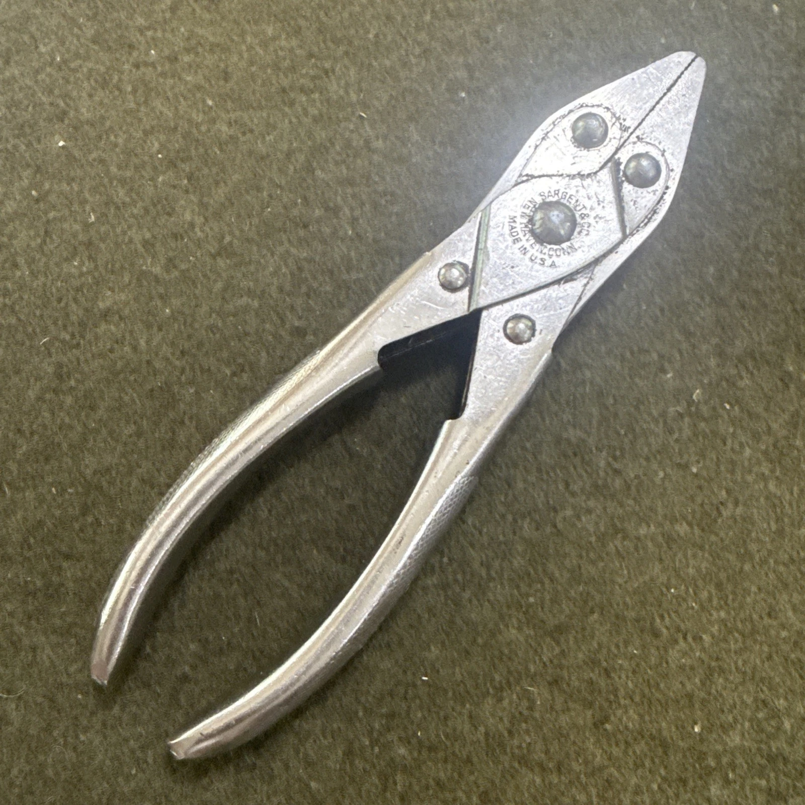 VINTAGE SARGENT & CO. PARALLEL PLIERS USA 🇺🇸 Nice