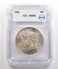 1922 Peace Silver Dollar MS66 ICG *5372