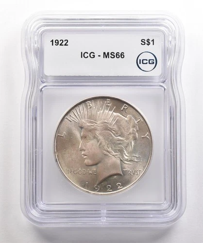 1922 Peace Silver Dollar MS66 ICG *5372