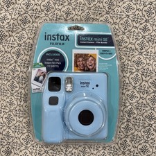 New Fujifilm Instax mini SE Instant Film Camera Blue Blister Bundle