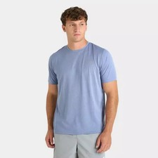Men s New Balance NB Dry Performance Pindot Flux Running T-Shirt - Light Blue