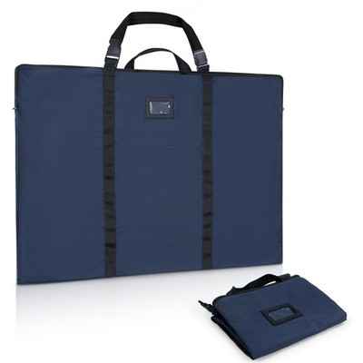 BERYA Large Size Art Portfolio Bag with Nylon 24 x 36 inches, dark blue 