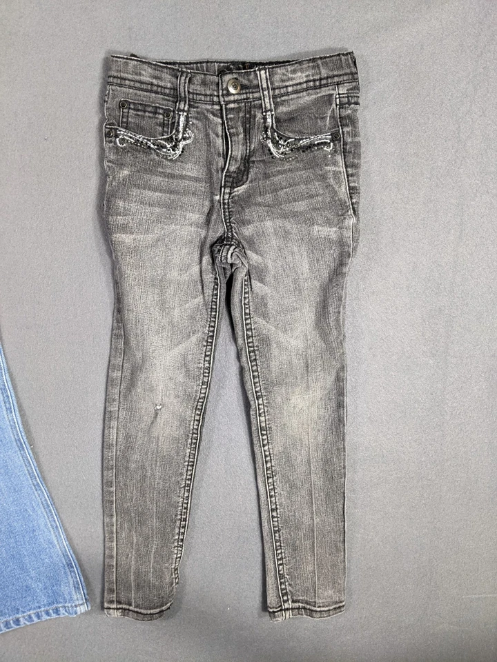 Lot of 2 Girls Children Jeans Size 6 Pants French Toast, RVT - Image 3 of 4